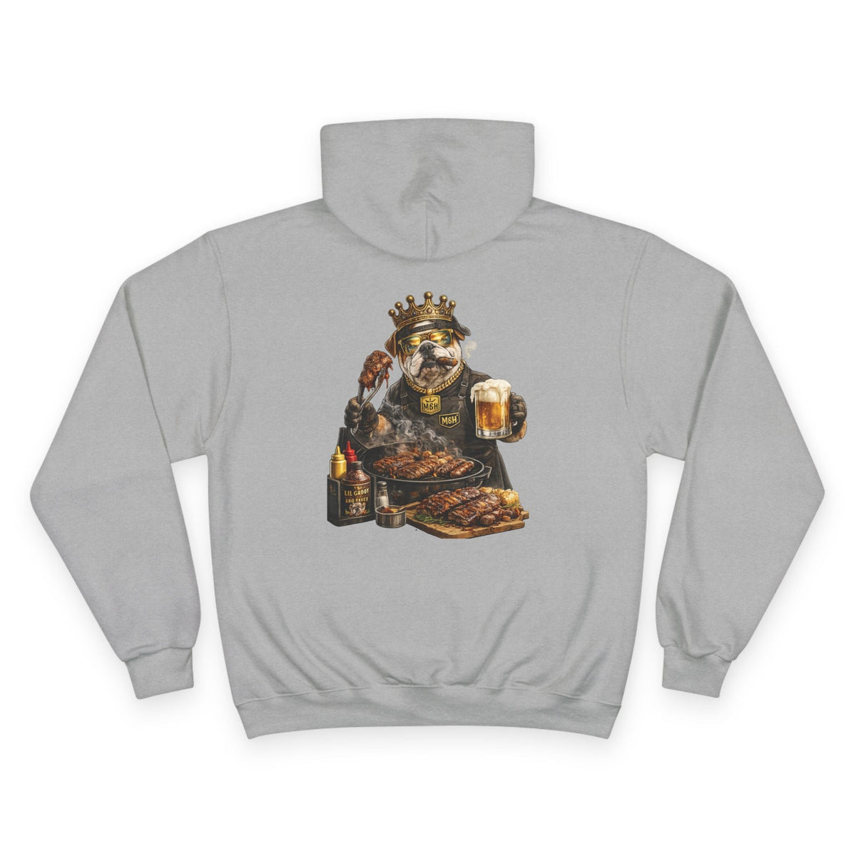 King Groot Beer and BBQ Hoodie back print