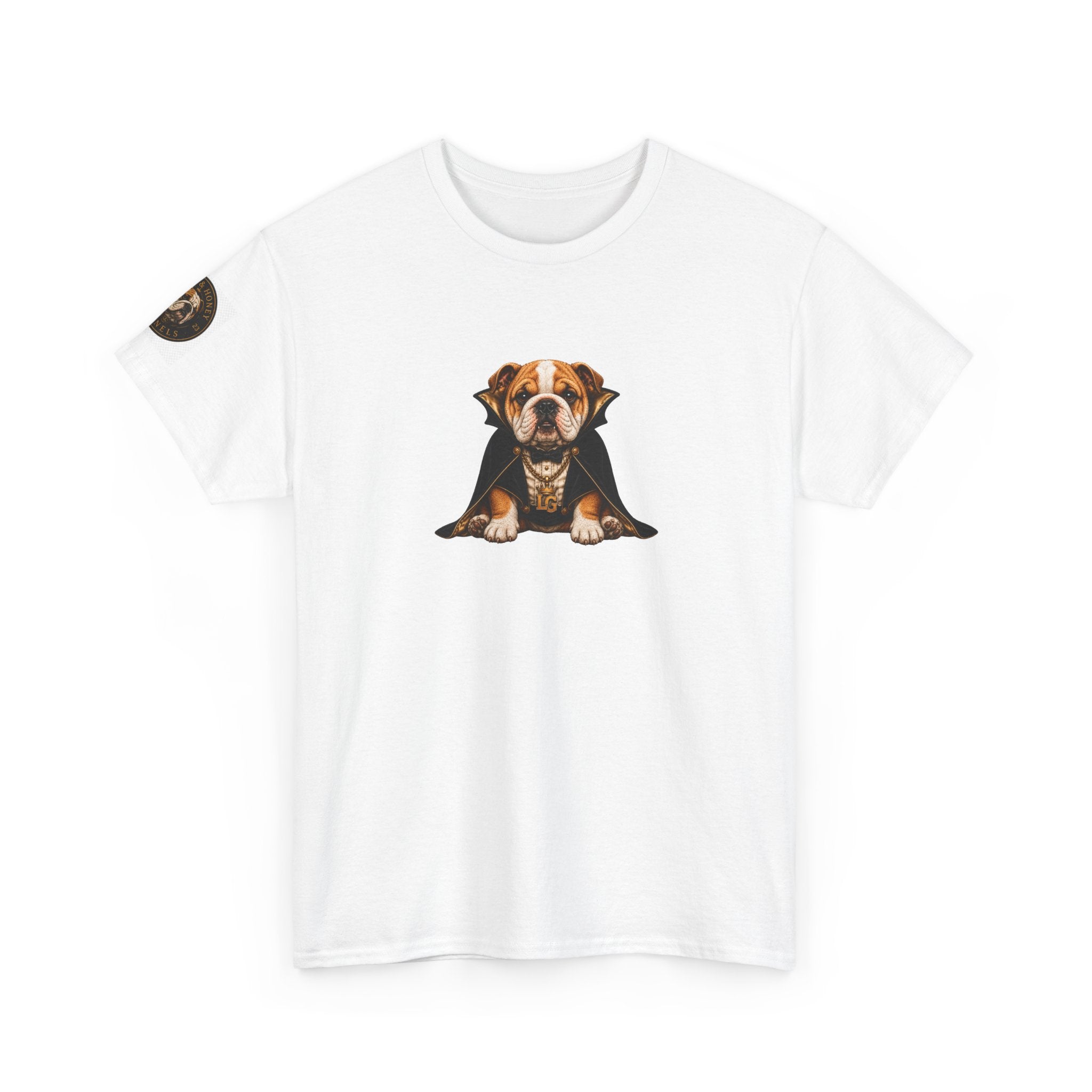 Lil Groot Vampire Halloween English Bulldog T-Shirt – Unisex Heavy Cotton Tee