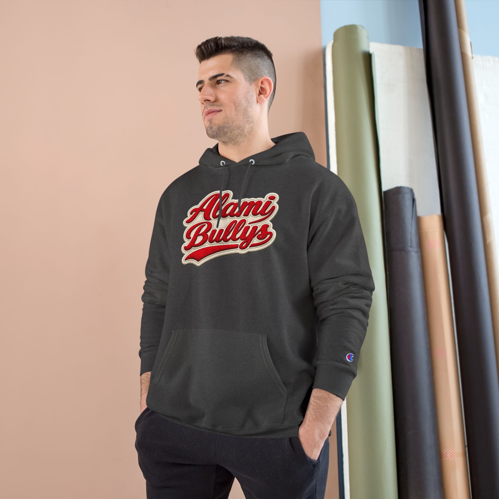 Alami Bullys Champion Hoodie — Retro Script Founders Exclusive