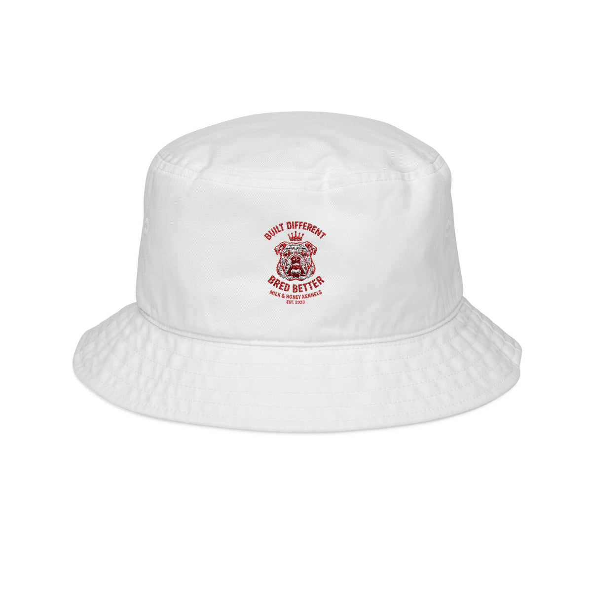 Embroidered Legacy Logo Bucket Hat — Vintage Logo Sun Hat