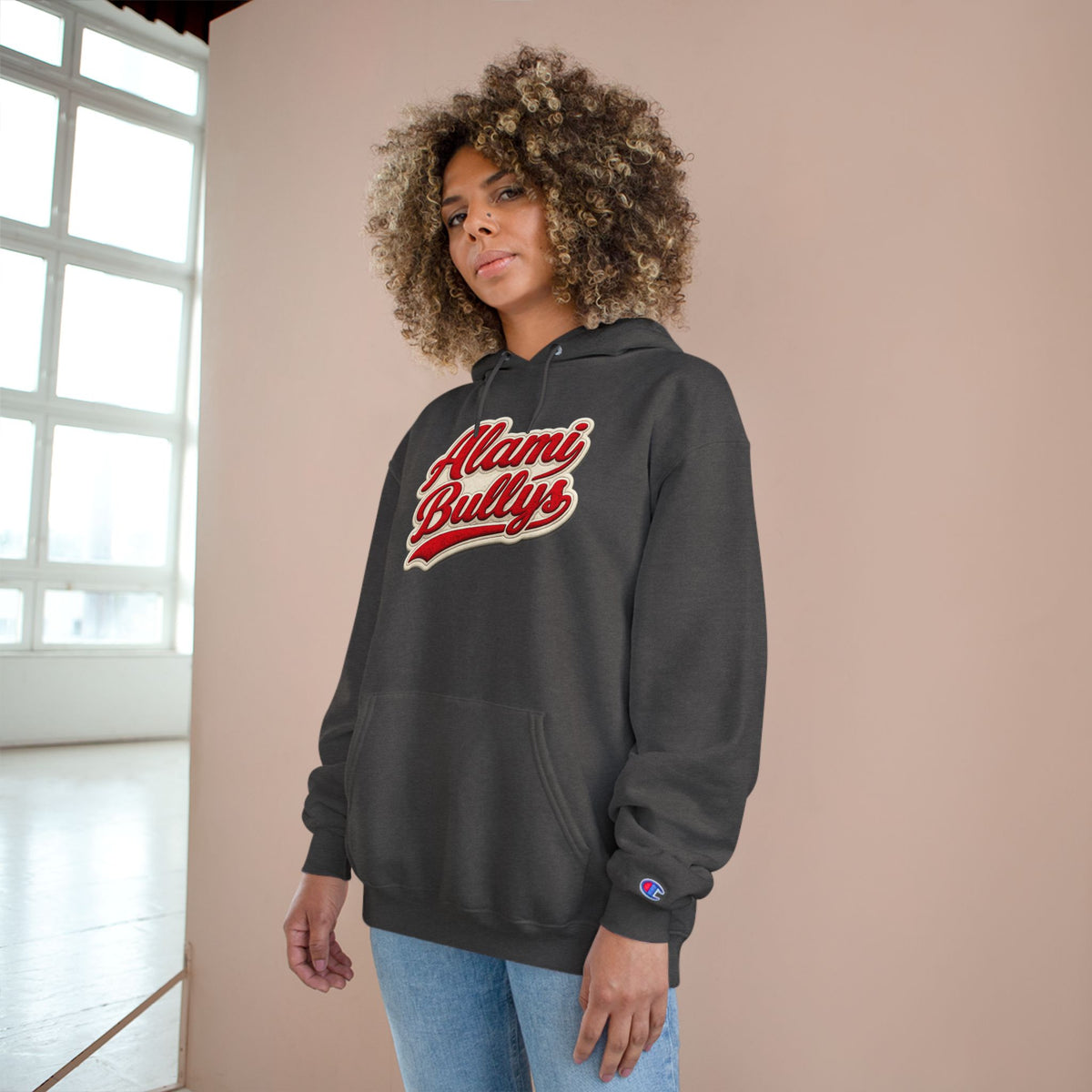 Alami Bullys Champion Hoodie — Retro Script Founders Exclusive