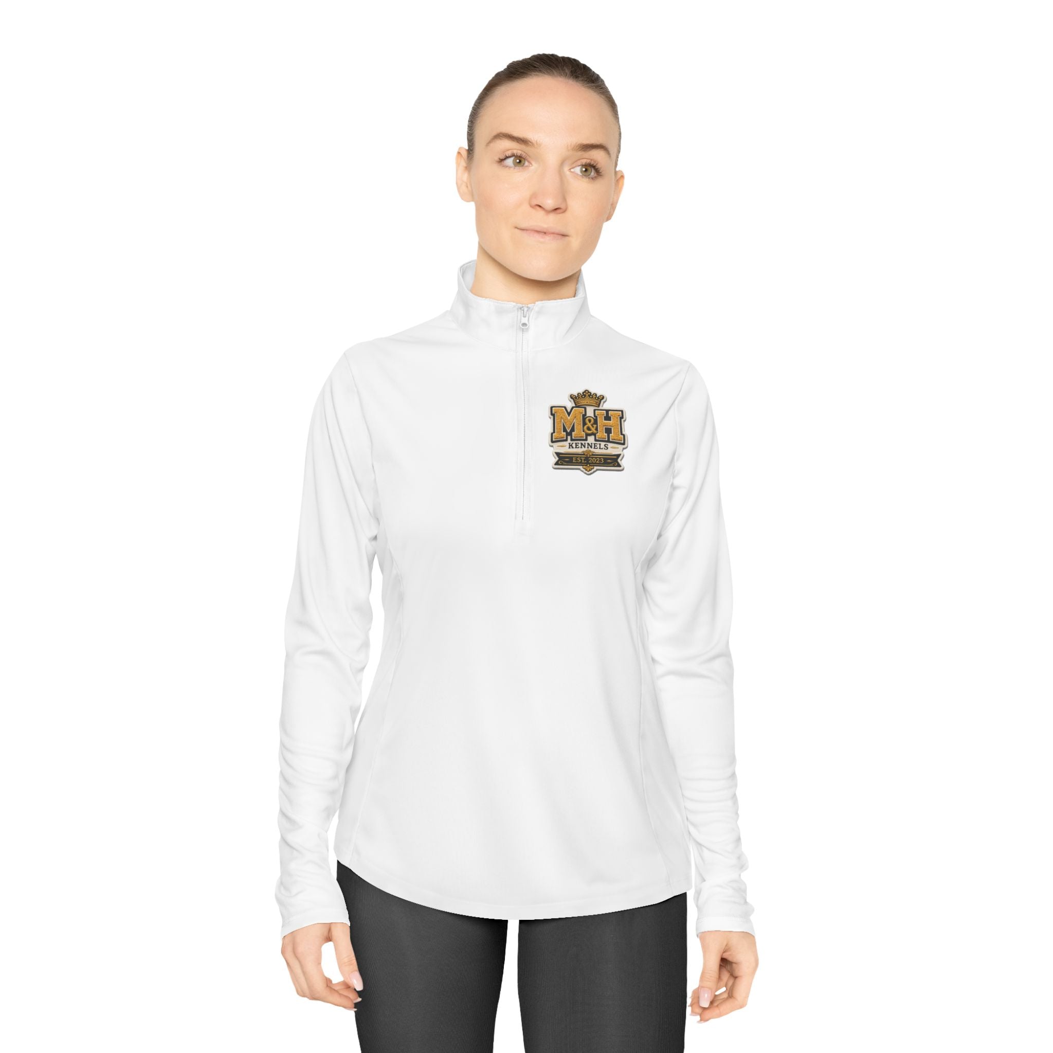 Ladies Quarter-Zip Bees Sting Pullover