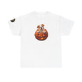 Lil Groot Pumpkin Halloween English Bulldog T-Shirt – Unisex Heavy Cotton Tee