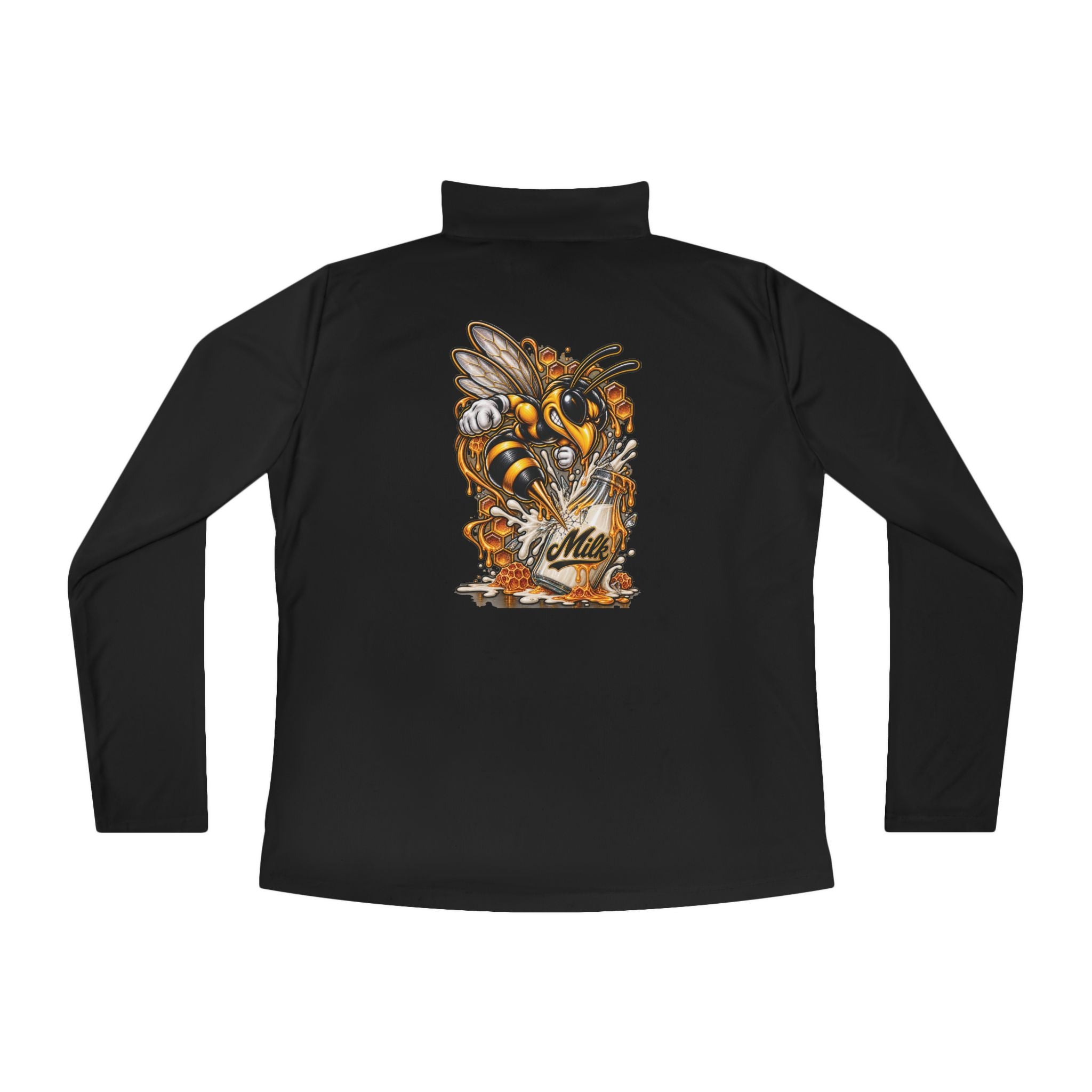 Ladies Quarter-Zip Bees Sting Pullover